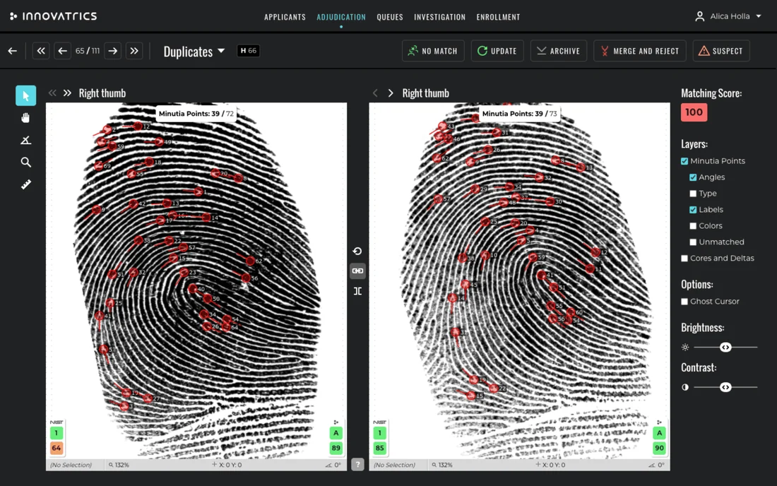Visual for this record: Fingerprint matching finds registered recordings, not resemblance