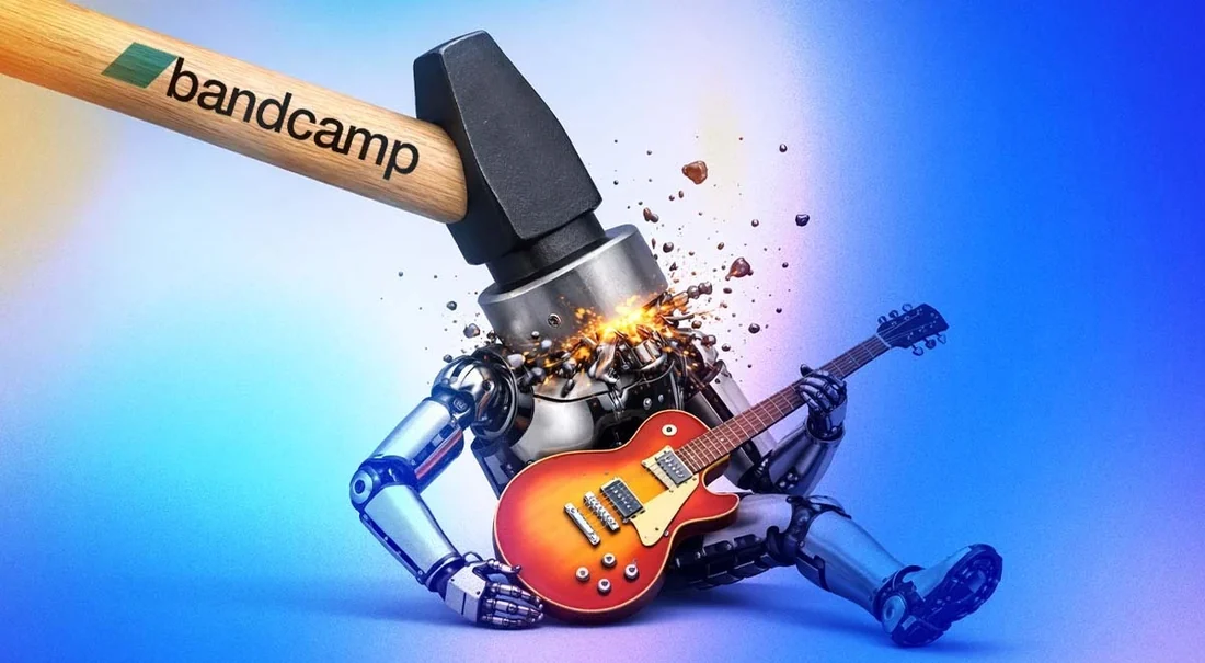 Visual for this record: Bandcamp barred substantially AI-generated music from its store