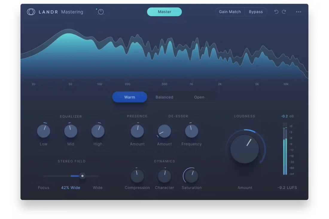 Visual for this record: LANDR turned mastering into an automated web service in 2014