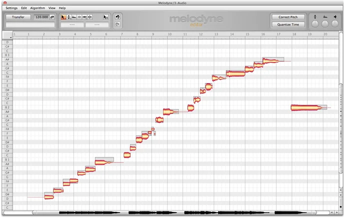 Visual published with the cited source for this record: Melodyne's DNA opened single notes inside a recorded chord