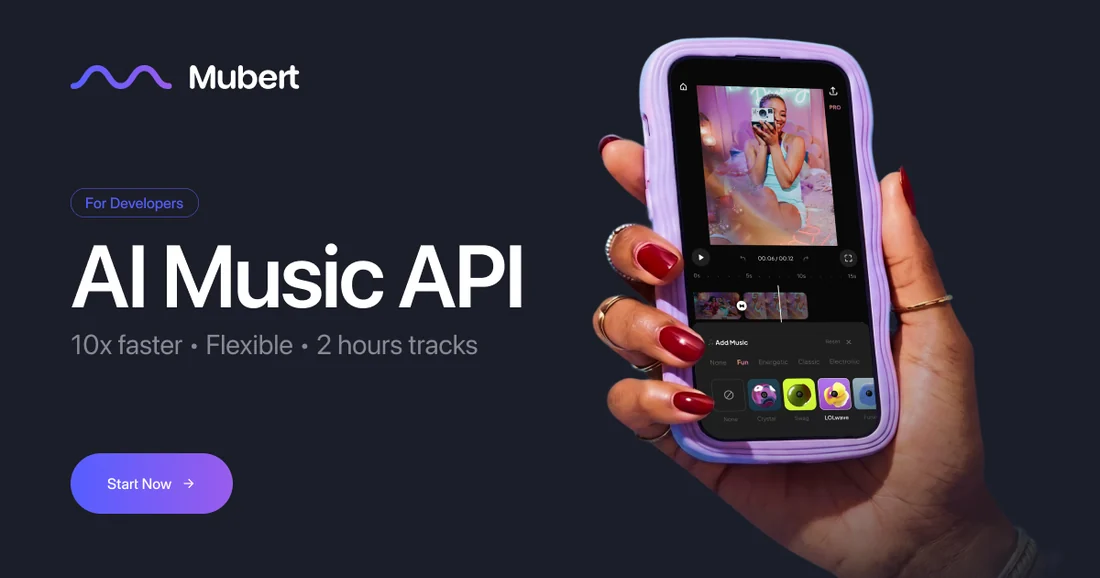 Visual for this record: Mubert gates commercial and sub-licensing rights by API tier