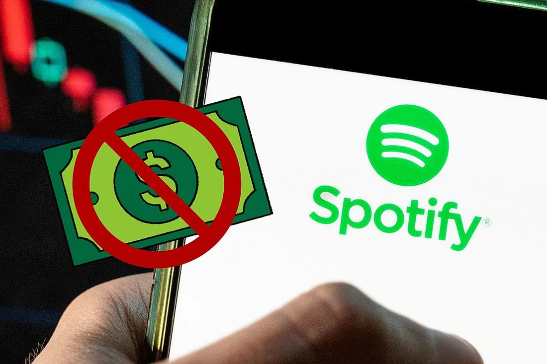 Visual for this record: Spotify stopped paying royalties on tracks under 1,000 streams