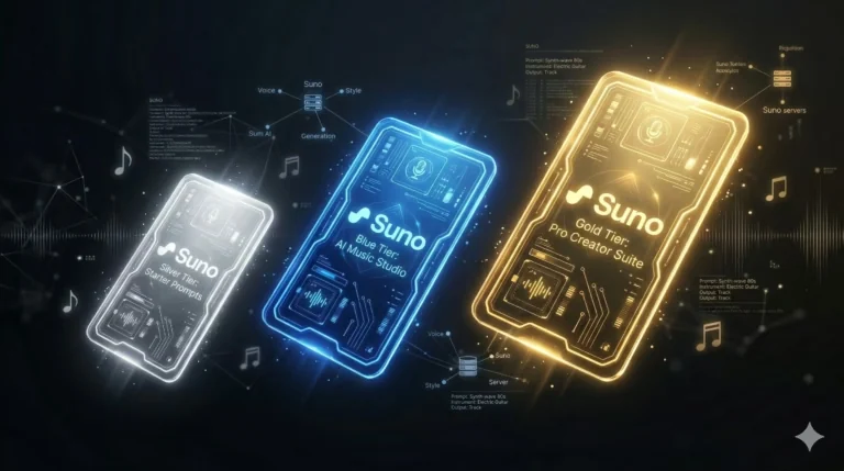 Visual for this record: Suno assigns song ownership only on its paid tiers