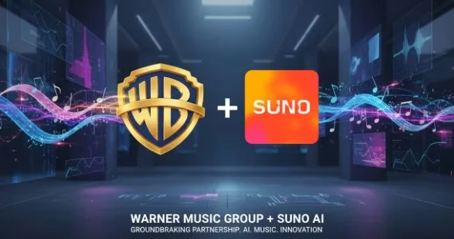 Visual for this record: A settlement turned Suno into Warner's licensed AI platform