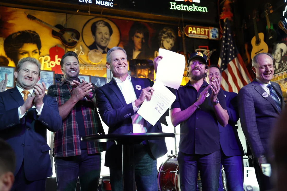 Visual published with the cited source for this record: Tennessee made voice a protected property right against AI clones